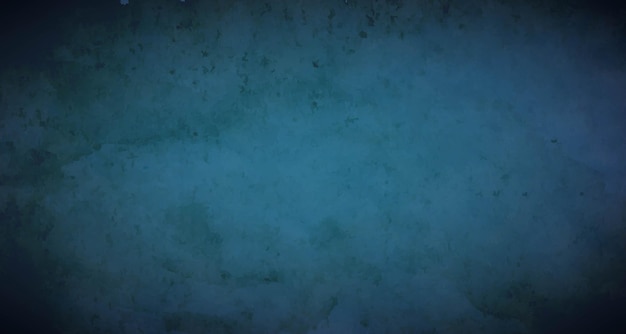 Grunge Old Dark Blue Background With Gradient Background, Vector Illustration.