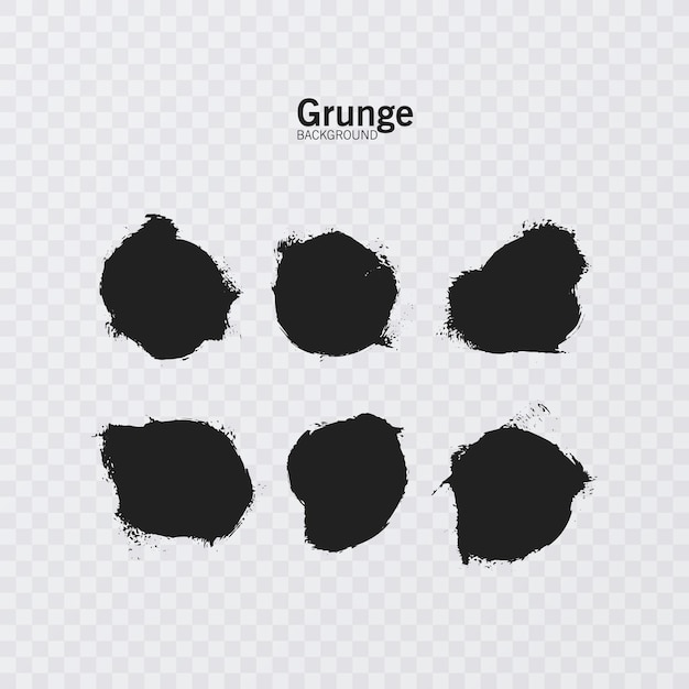Grunge ontwerpelementen Inkt grunge splat collectie vector