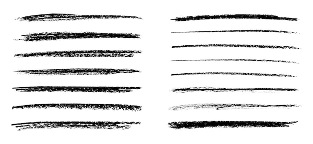 Premium Vector | Grunge paint lines collection