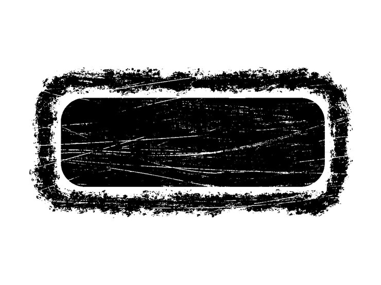 Vector grunge post stamps set overlay texture stamps with banners logos icon label and badges
