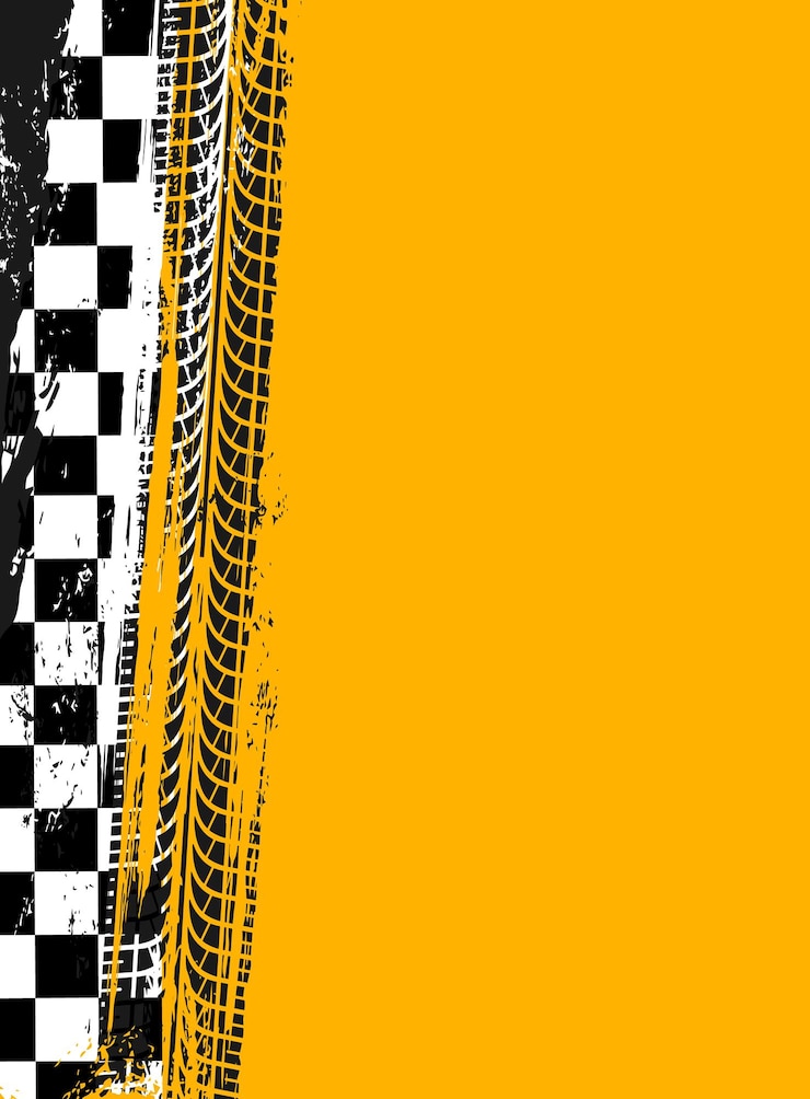 Vector grunge race sport vlag achtergrond bandensporen