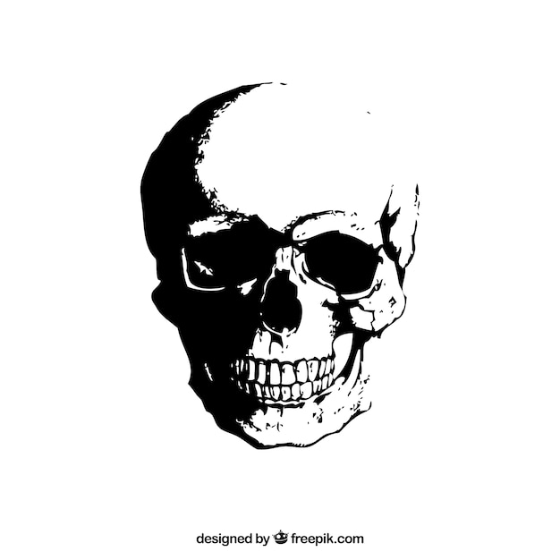 Grunge skull