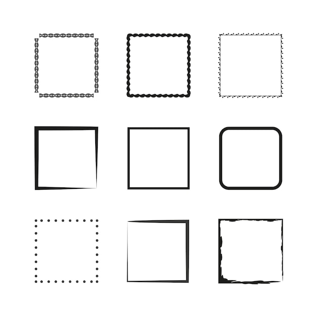 Grunge square template Vector illustration EPS 10 Stock image