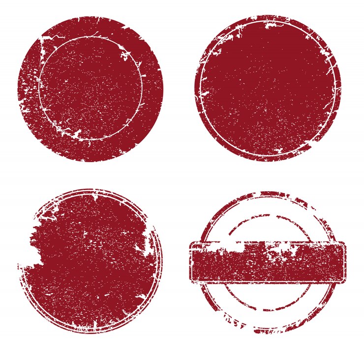 Vector grunge stamps set