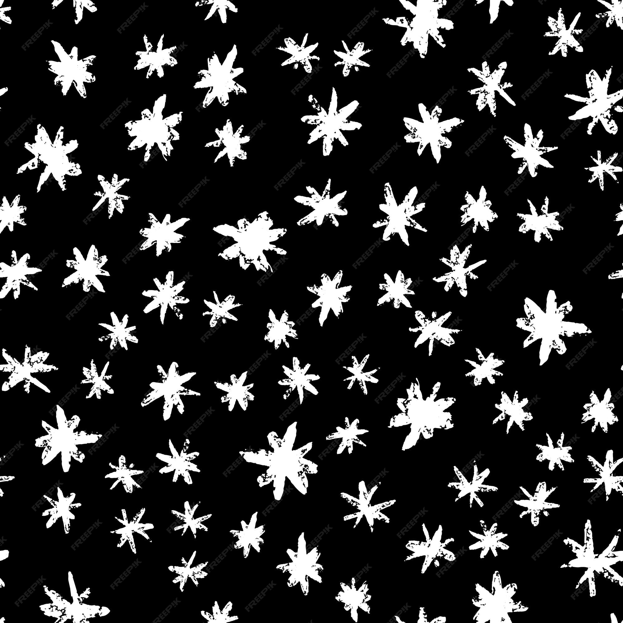 Premium Vector | Grunge stars seamless pattern. white ink stains star wallpaper on black background. hand drawn paint brush seamless pattern. Premium Vector | Grunge stars seamless pattern. white ink stains star wallpaper on black background. hand drawn paint brush seamless pattern.