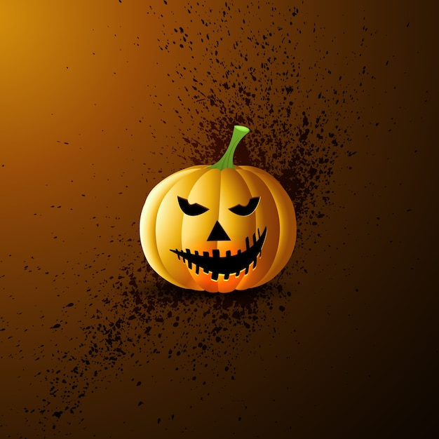 Grunge stijl Halloween pompoen achtergrond