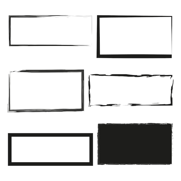 Vector grunge style square and rectangle shapes vector illustration eps 10 stock image