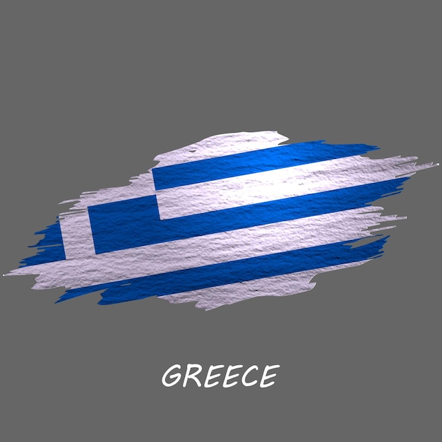 Вектор Флаг греции в стиле гранж