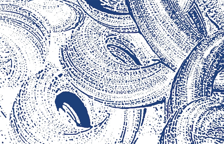 Vector grunge texture distress indigo rough trace ecsta