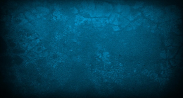 Grunge texture effect background with blue concrete wall dirty style concept