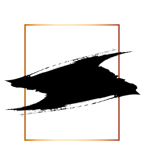 Вектор Гранжевая текстура поздравительной открытки золотая рамка чернила брызгали текстурированный розовый фон минималистичный векторный шаблон иллюстрации