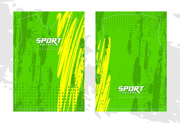 Grunge textuur ontwerpsjabloon voor sportclub uniform