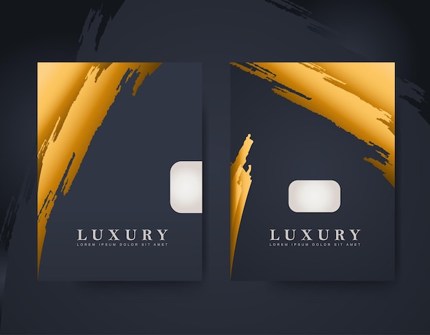 Grunge themed luxury cover background vector design