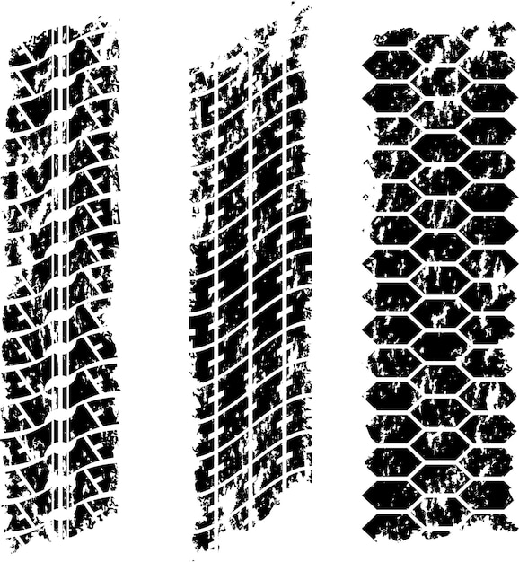 ベクトル グランジ タイヤ トラック