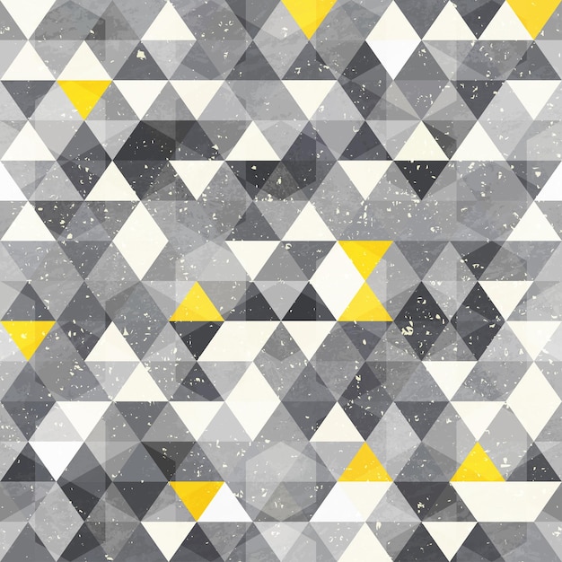 Grunge triangle seamless pattern