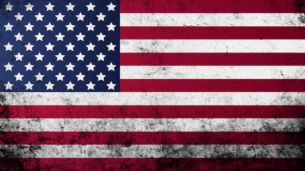 Гранж флаг США Соединенные Штаты Америки гранж-фон