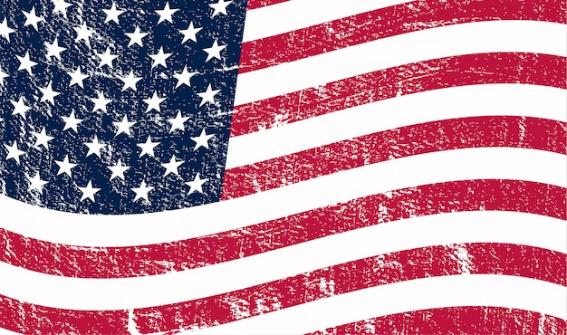 Vector grunge usa flag