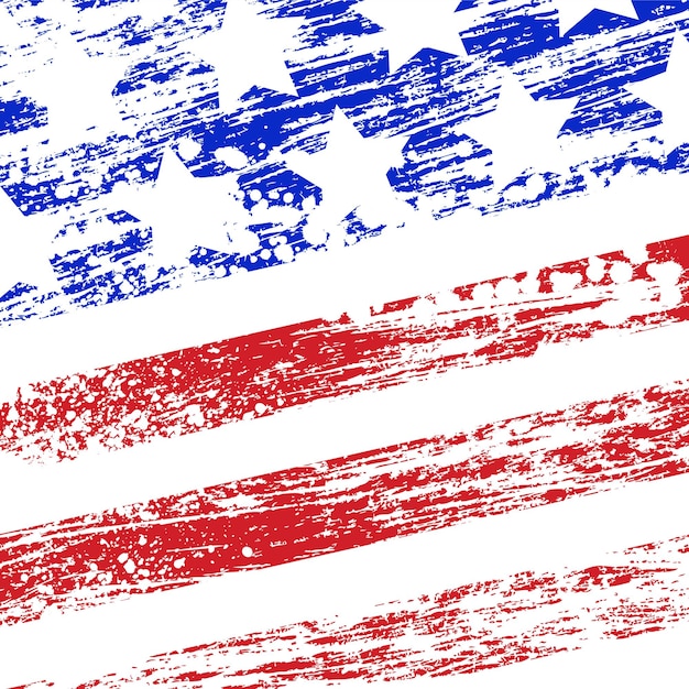 Grunge USA flag