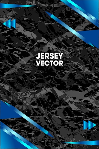 Grunge Vector abstract and Blue border for sport jersey design