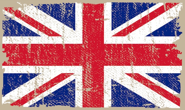 Grunge Verenigd Koninkrijk vlag