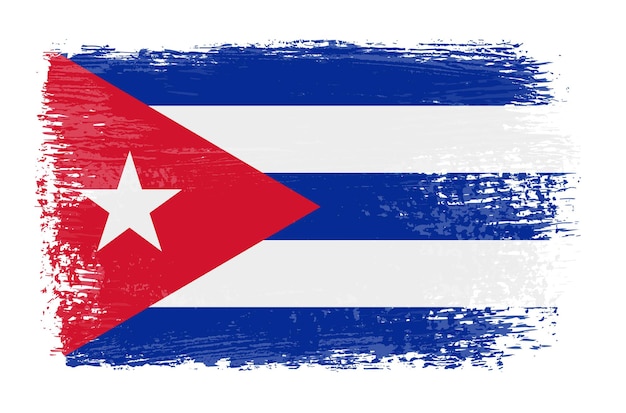 Grunge vintage cuba flag