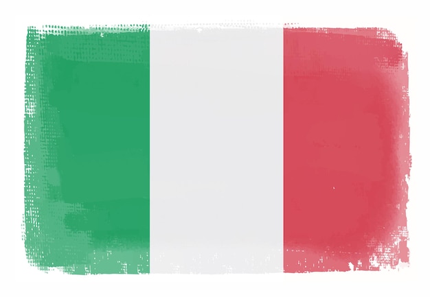 grunge vintage vlag van italië