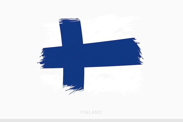 Grunge vlag van finland vector abstracte grunge geborstelde vlag van finland