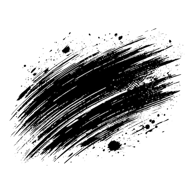Grunge vorm effect zwarte vector illustratie geïsoleerd op een witte achtergrond
