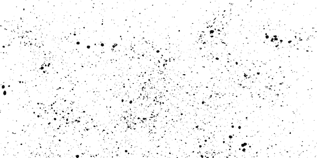 Grunge white background with dusty halftone stipple effect black spray paint splashes on paper sheet