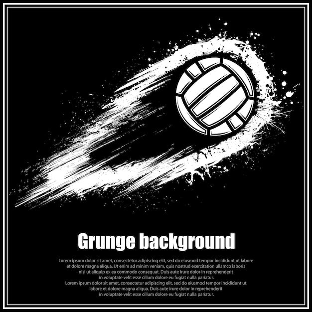 Grunge zwarte waterpolo achtergrond