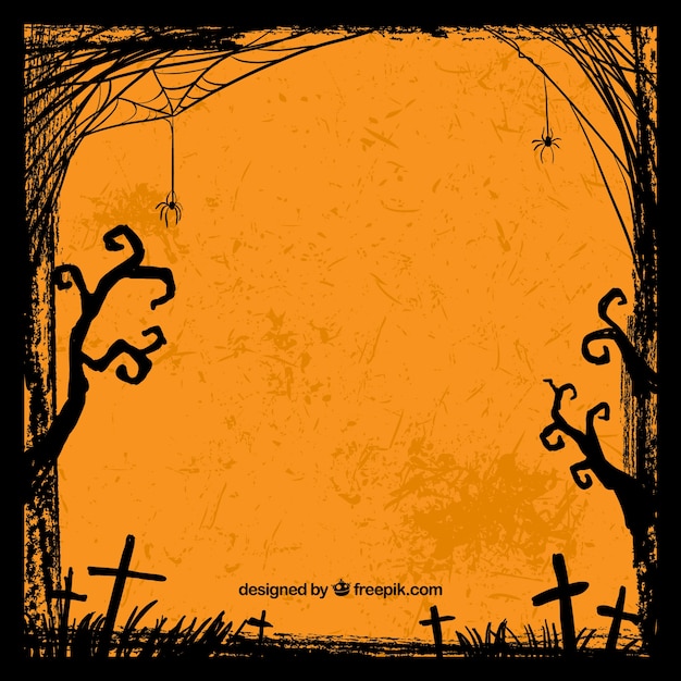 Vector grungy halloween achtergrond