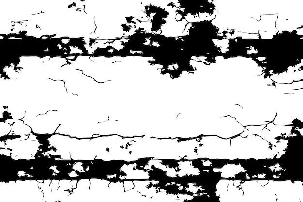 汚れた荒い風化した苦しめられた壁オーバーレイ黒と白のテクスチャ