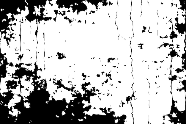 шероховатая грубая потертая потертая накладка на стену черно-белая текстура
