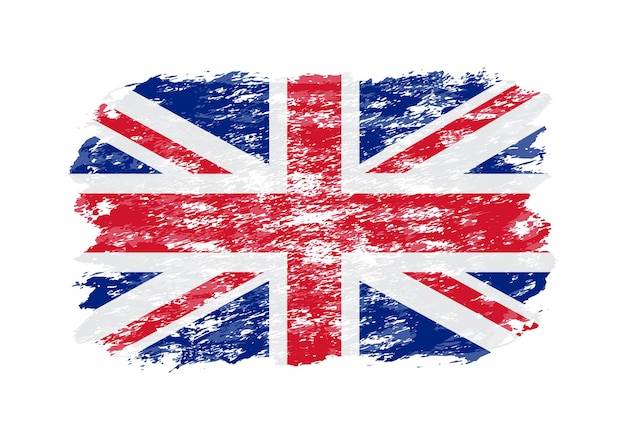 Grungy vlag van het Verenigd Koninkrijk.
