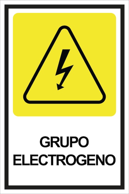 Vector grupo electrogeno