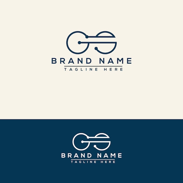 Vector gs logo design template vector graphic branding element.