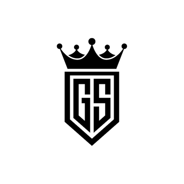 GSモノグラムロゴ デザイン文字 テキスト名 シンボル モノクロロゴタイプ アルファベット文字 シンプルロゴ