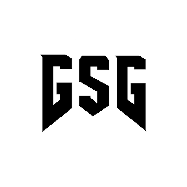 GSG letter logo ontwerp voor technologiebedrijf GSG logo ontwerp zwarte en witte kleurencombinatie GSG logo GSG vector GSG ontwerp GSG icoon GSG alfabet GSG typografie logo ontwerp
