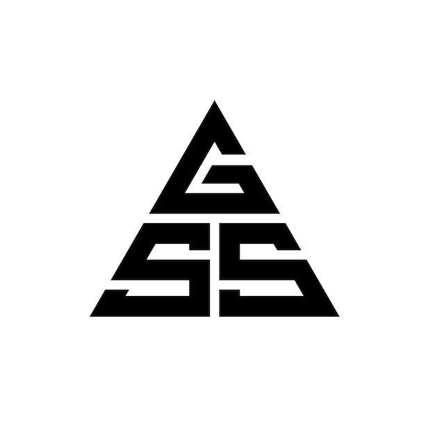 gss triangle letter logo design with triangle shape gss triangle logo design monogram gss triangle vector logo template with red color gss triangular logo simple elegant and luxurious logo