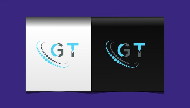 GT eerste moderne logo ontwerp vector pictogrammalplaatje