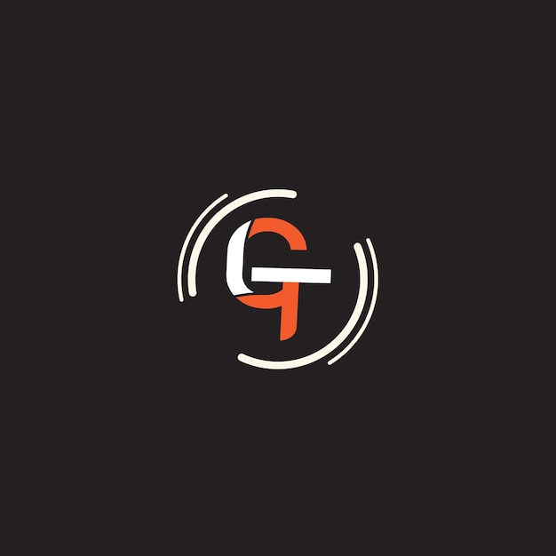 GT Простой текстовый дизайн логотипа