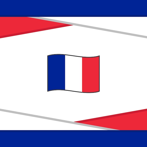 グアドループの国旗の抽象的な背景のデザイン テンプレート グアドループ独立記念日のバナー ソーシャル メディアの投稿ベクトル
