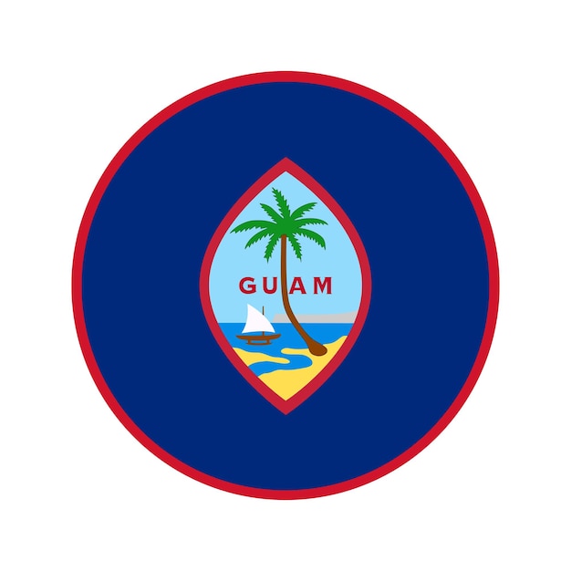 Vector guam flag simple illustration for independence day or election