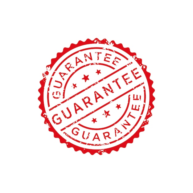 Guarantee stamp vector