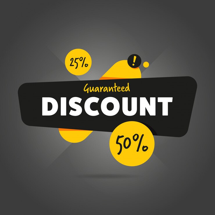 Vector guaranteed discount advertisement promo banner 
