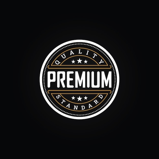 Vector guaranteed premium product stamps of best quality logo design vector