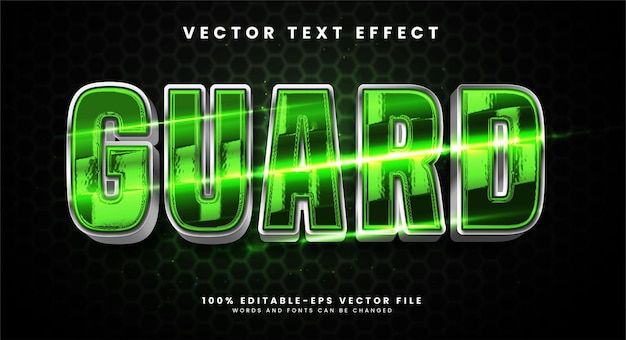 Guard editable text style effect with silver steel theme