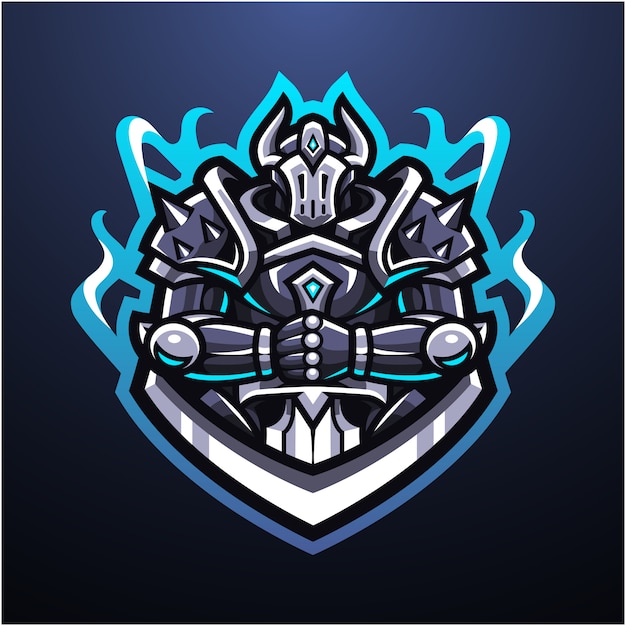 Guardian knight esport mascot logo