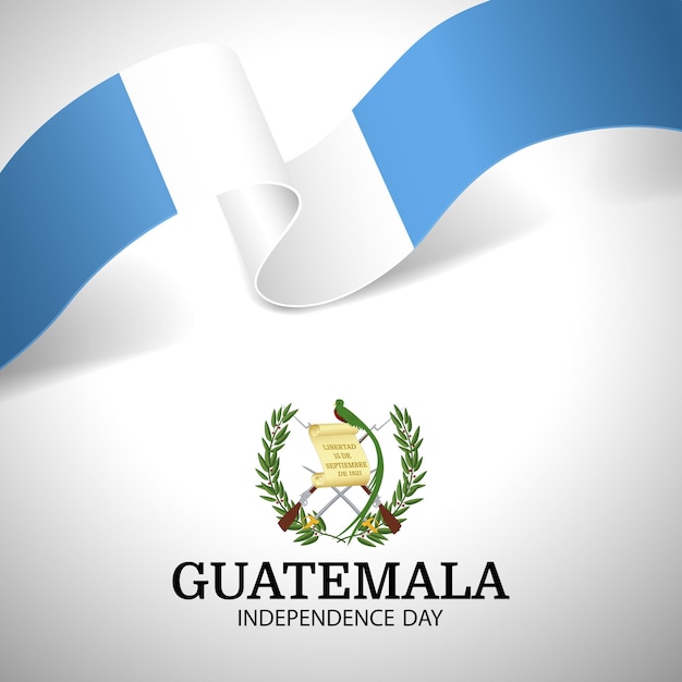 Vettore giornata dell'indipendenza del guatemala