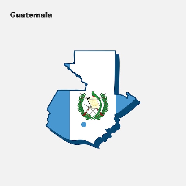 Guatemala land vlag kaart Infographic